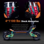 HWWH Offroad E-Scooter – Doppelmotor Elektroroller mit 100KM Reichweite & NFC Start – Bild 6